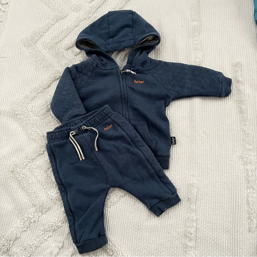 Ted Baker baby blue hoodie and sweatpants set 3-6 months